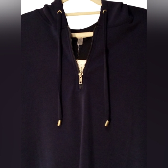 Cable & Gauge Sport - NWT Shift- Cover-Up Navy Blue Dress W/ Hood & Drawstring. - Picture 13 of 15